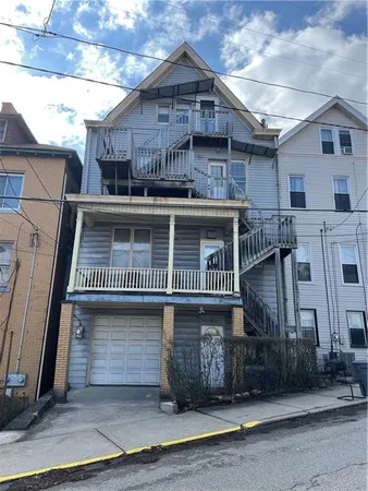 a front view of a house