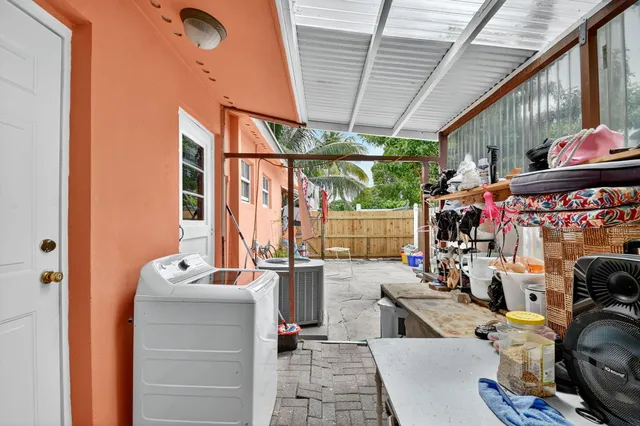 a view of storage and utility room