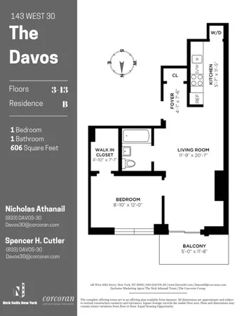 $4,500 | 143 West 30th Street, Unit 7B | Chelsea