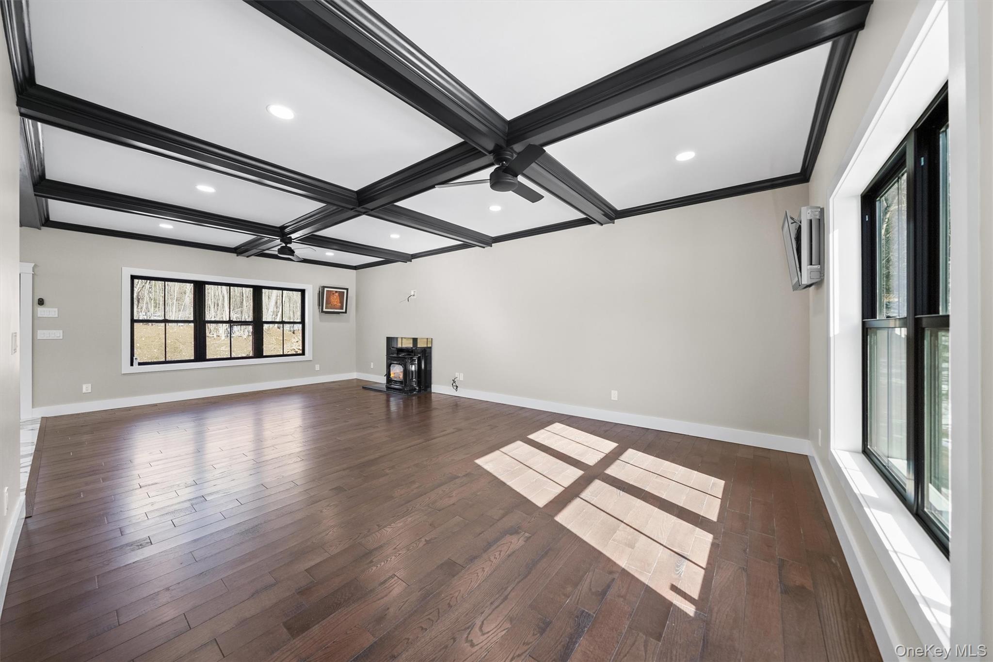 Lot #4 Mountain Road Port Jervis, NY 12771 - Photo 12 of 47 a view of an empty room with wooden floor and a window