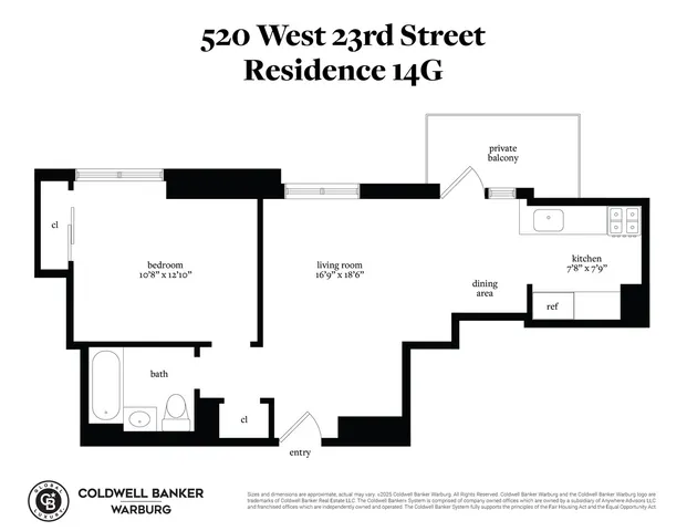 $5,695 | 520 West 23rd Street, Unit 14G | Chelsea