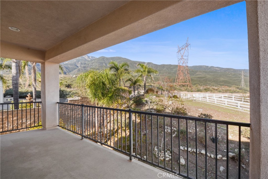 4925 Lone Acres Court Rancho Cucamonga, CA 91737 - Photo 41 of 68 a view of a balcony with an ocean view