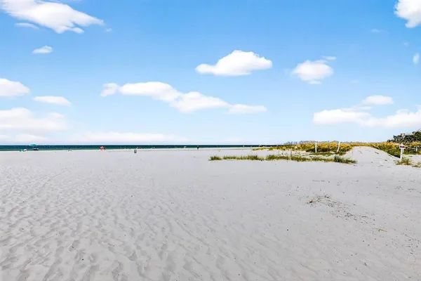 a view of an ocean and beach