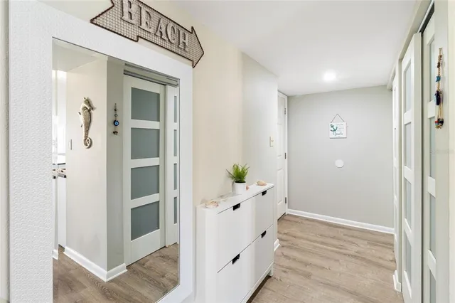 a view of an entryway door