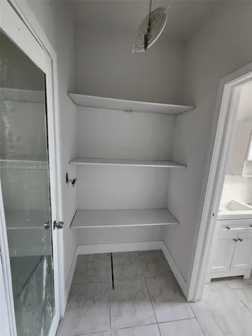 a view of store room with racks