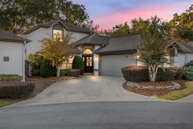 a view of a house with a patio