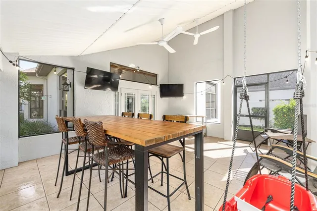 a view of backyard with green space