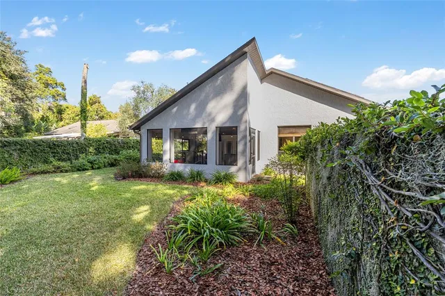 a front view of a house with entertaining space
