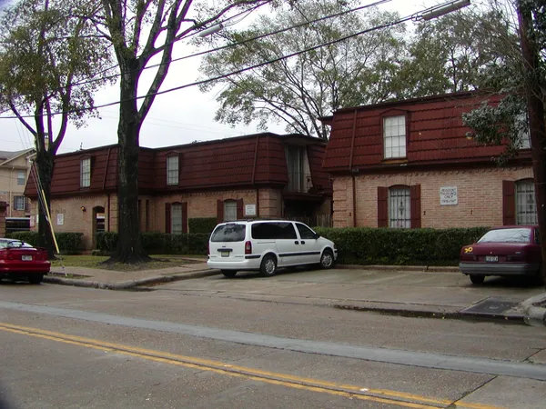 a car parked in front of a house