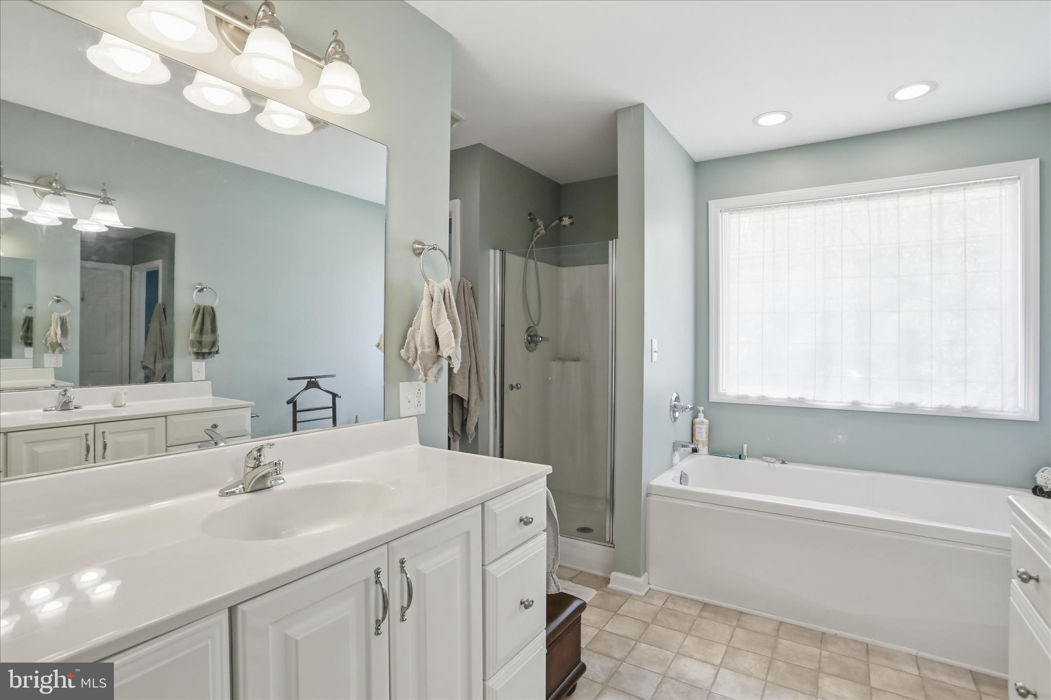 1175 North Lakewood Drive Ridgeley, WV 26753 - Photo 24 of 33 a bathroom with a bathtub a sink and a large mirror
