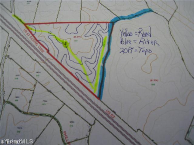 Tbd East Old Phillips Road Pinnacle, NC 27043 - Photo 6 of 12 Other. TOPO, ELEVATION,RIVER, ROAD