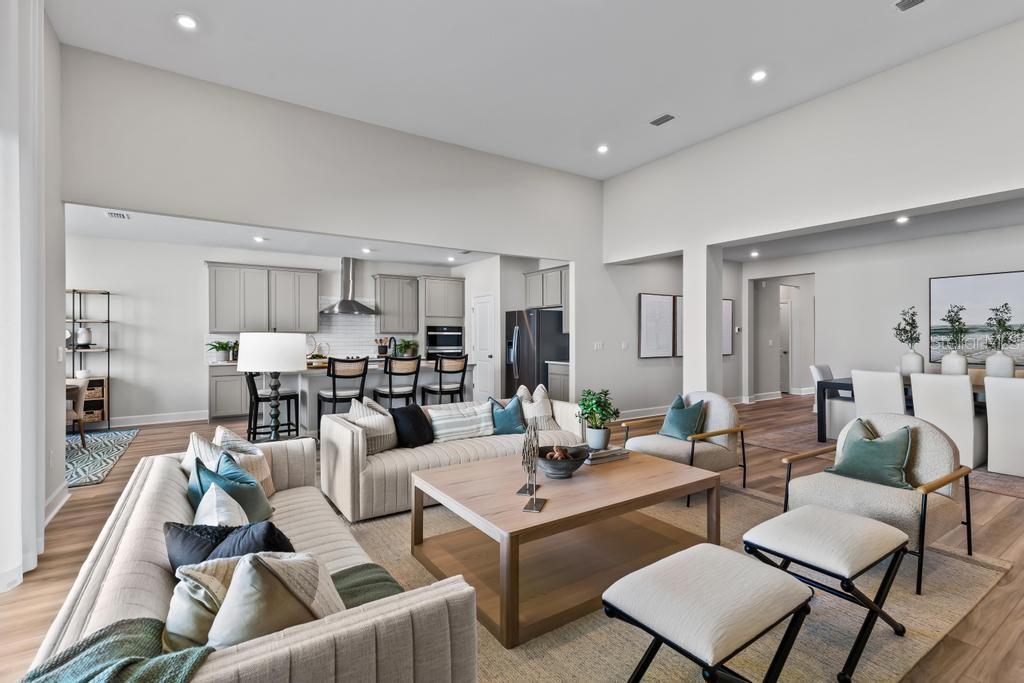 60 Pegasus Road Flagler Beach, FL 32136 - Photo 25 of 51 a living room with furniture kitchen view and a table