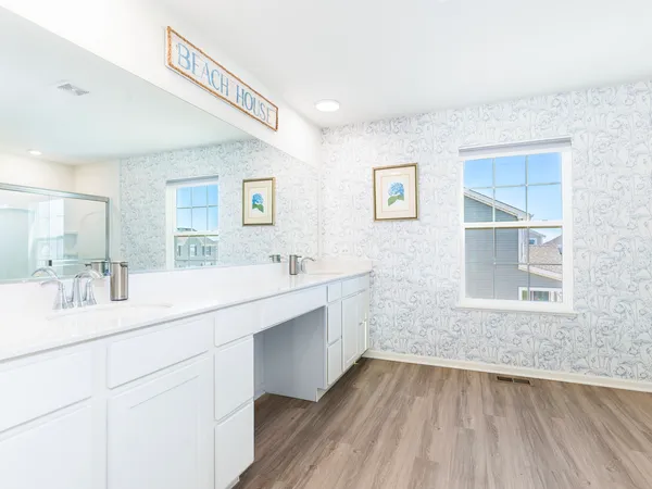 a bedroom with a bed and a cabinets