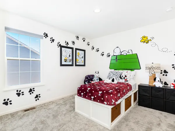 a view of small space with wooden floor