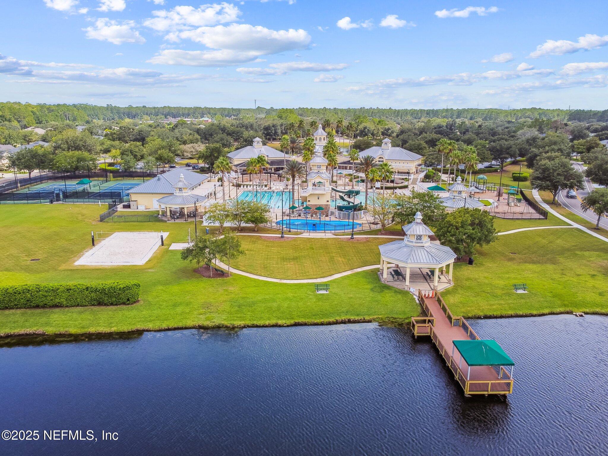6003 Shadehill Road Jacksonville, FL 32258 - Photo 42 of 46 an aerial view of a house with a swimming pool yard and outdoor seating