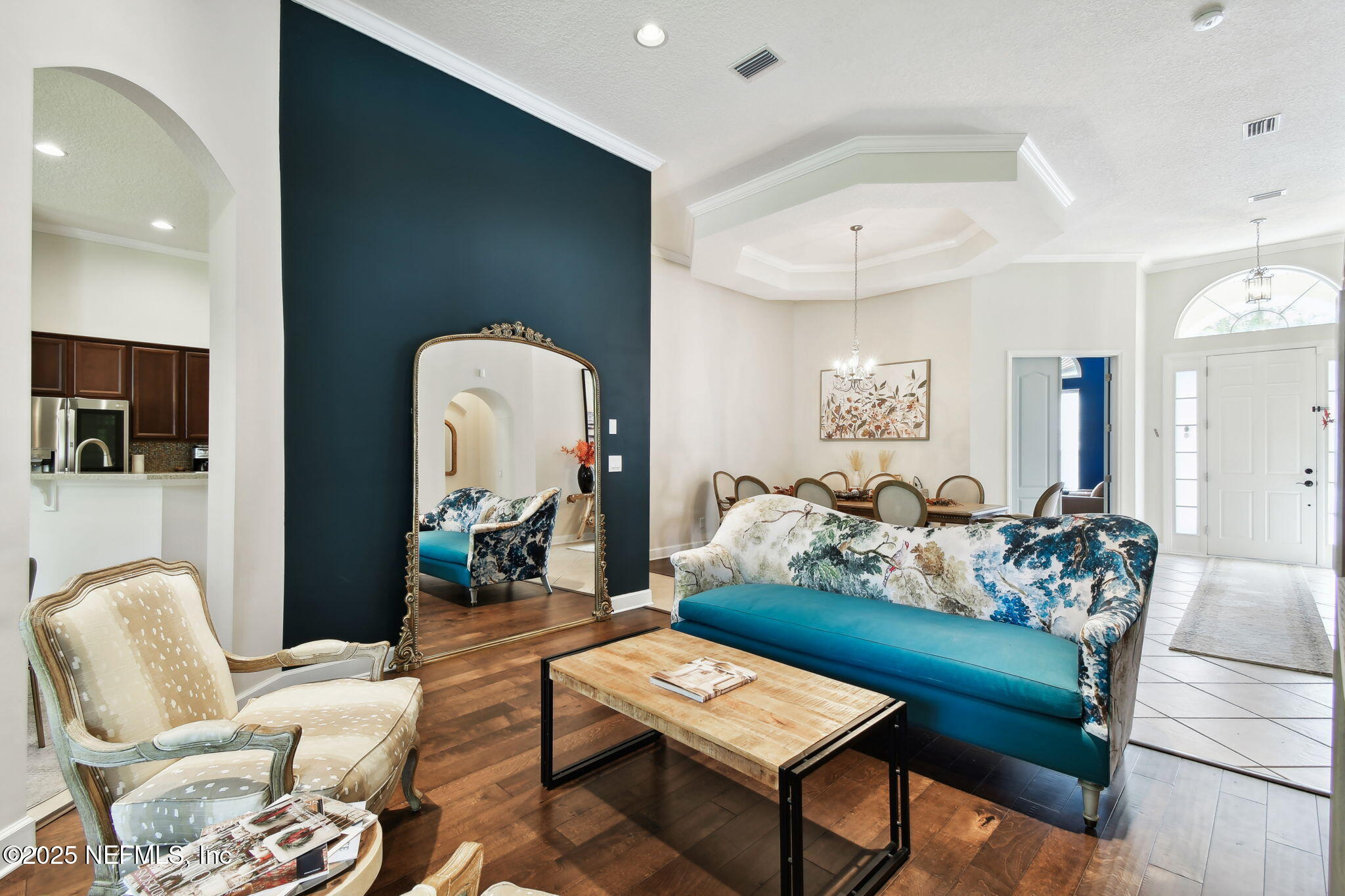 6003 Shadehill Road Jacksonville, FL 32258 - Photo 6 of 46 a living room with furniture and a wooden floor