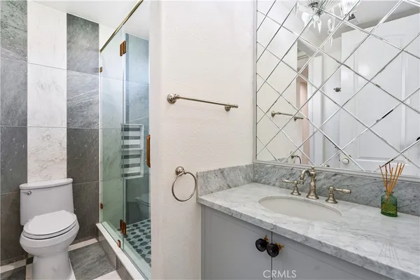 a view of a outdoor space with fountain in the back