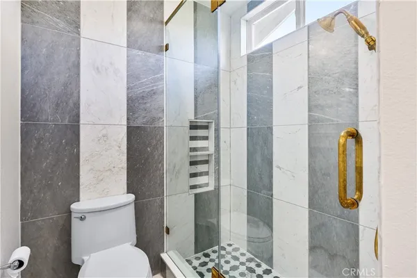 front view of a house with a stove