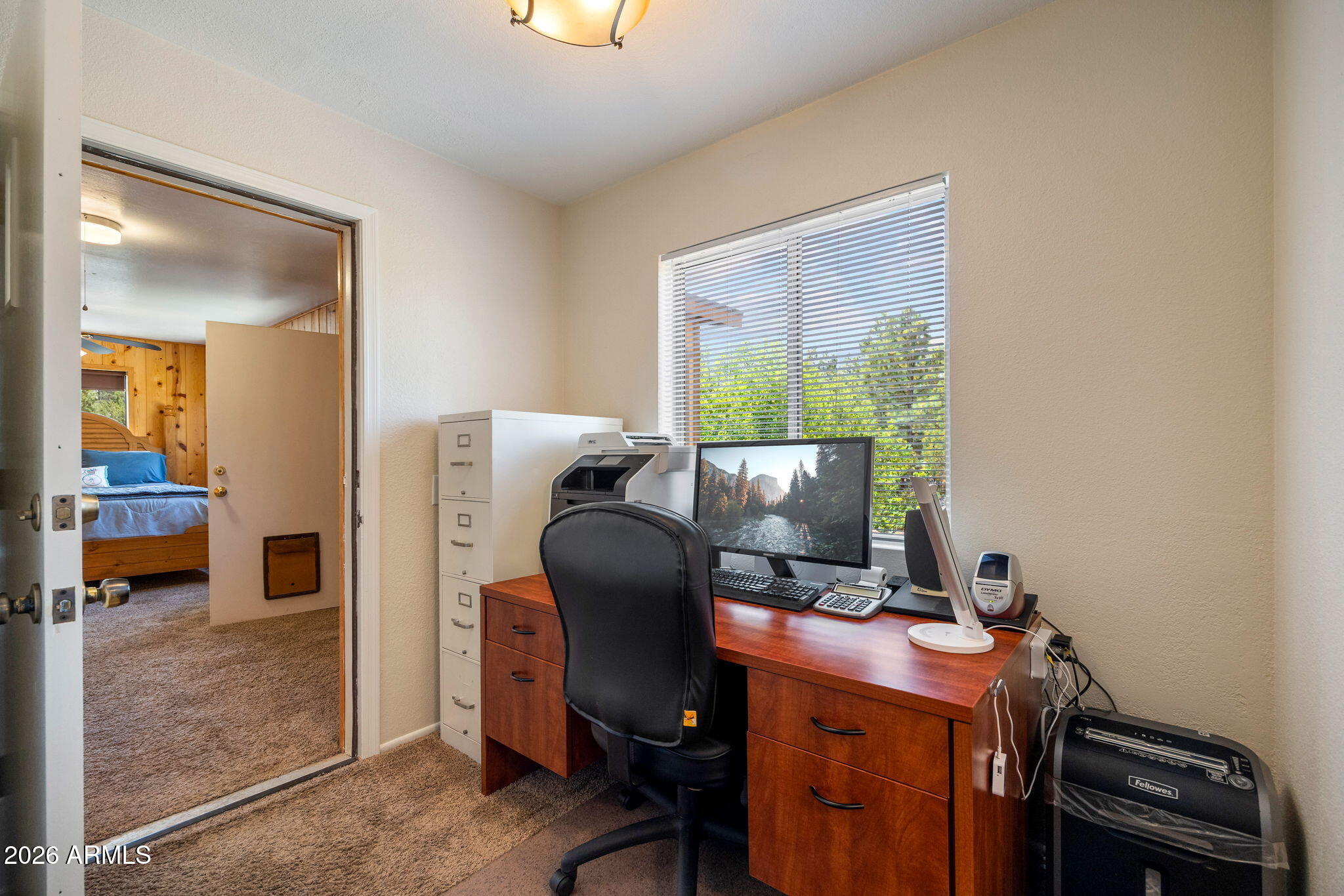 3384 Turkey Run Overgaard, AZ 85933 - Photo 16 of 37 a view of workspace with wooden floor windows