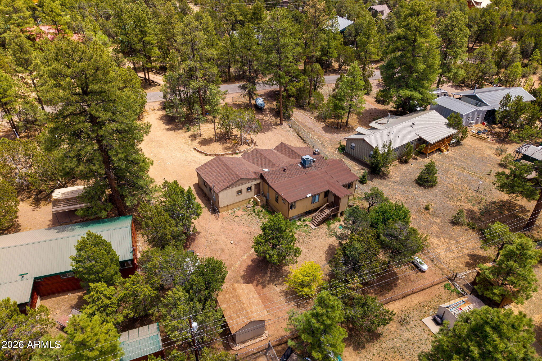 3384 Turkey Run Overgaard, AZ 85933 - Photo 33 of 37 an aerial view of residential house with outdoor space