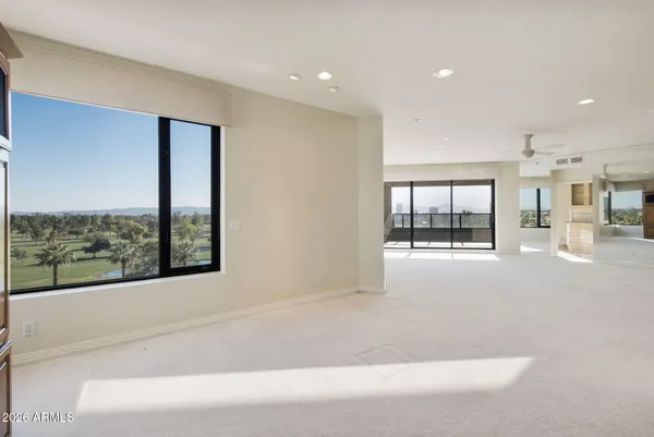 a view of a livingroom with furniture