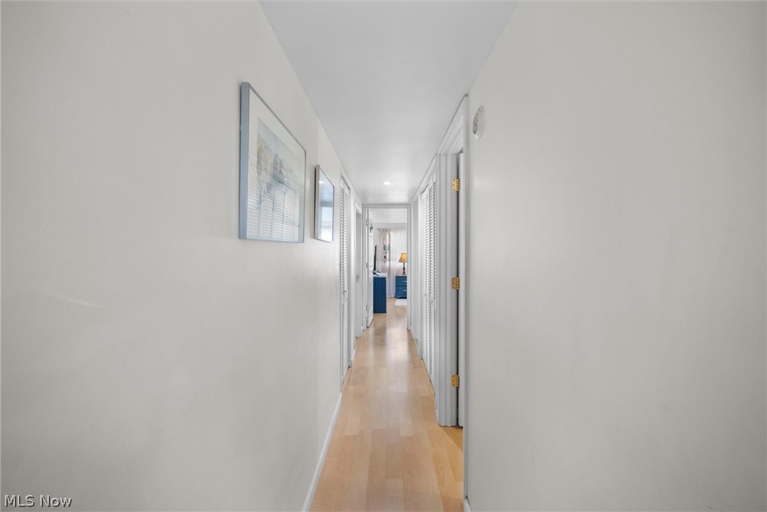 1623 Northeast Catawba Road, Unit 160 Port Clinton, OH 43452 - Photo 14 of 28 Hallway with light laminate floors