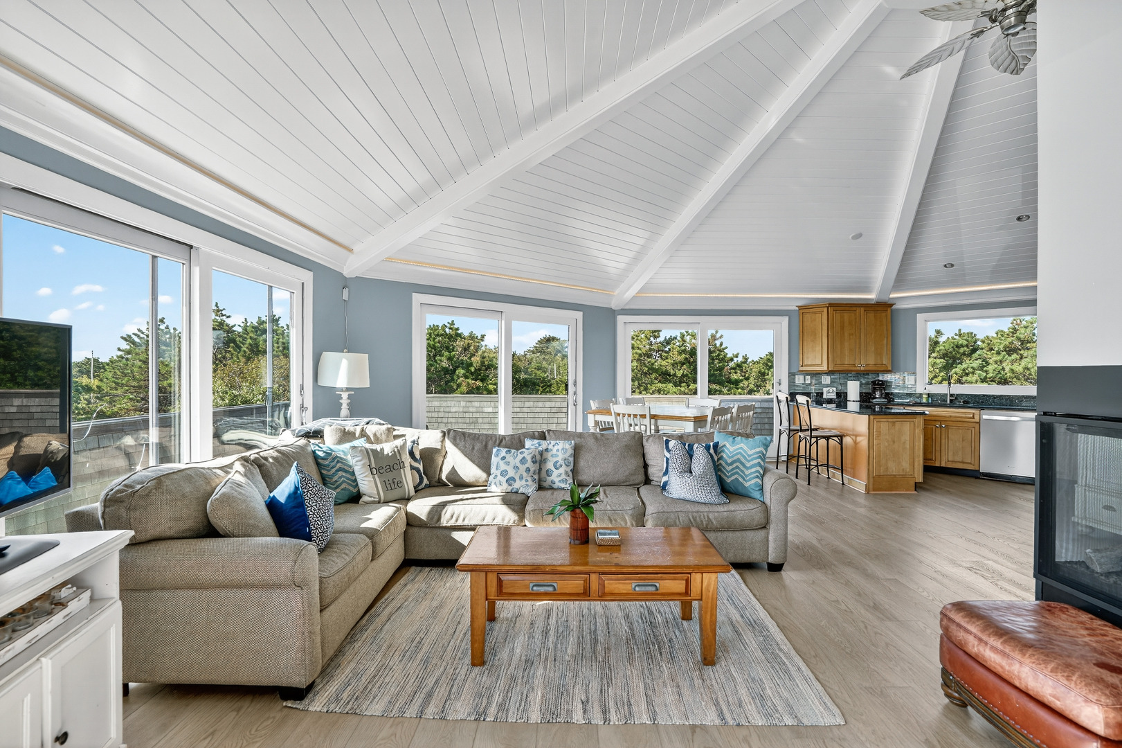 76 Washque Avenue Edgartown, MA 02539 - Photo 15 of 50 a living room with furniture and a large window