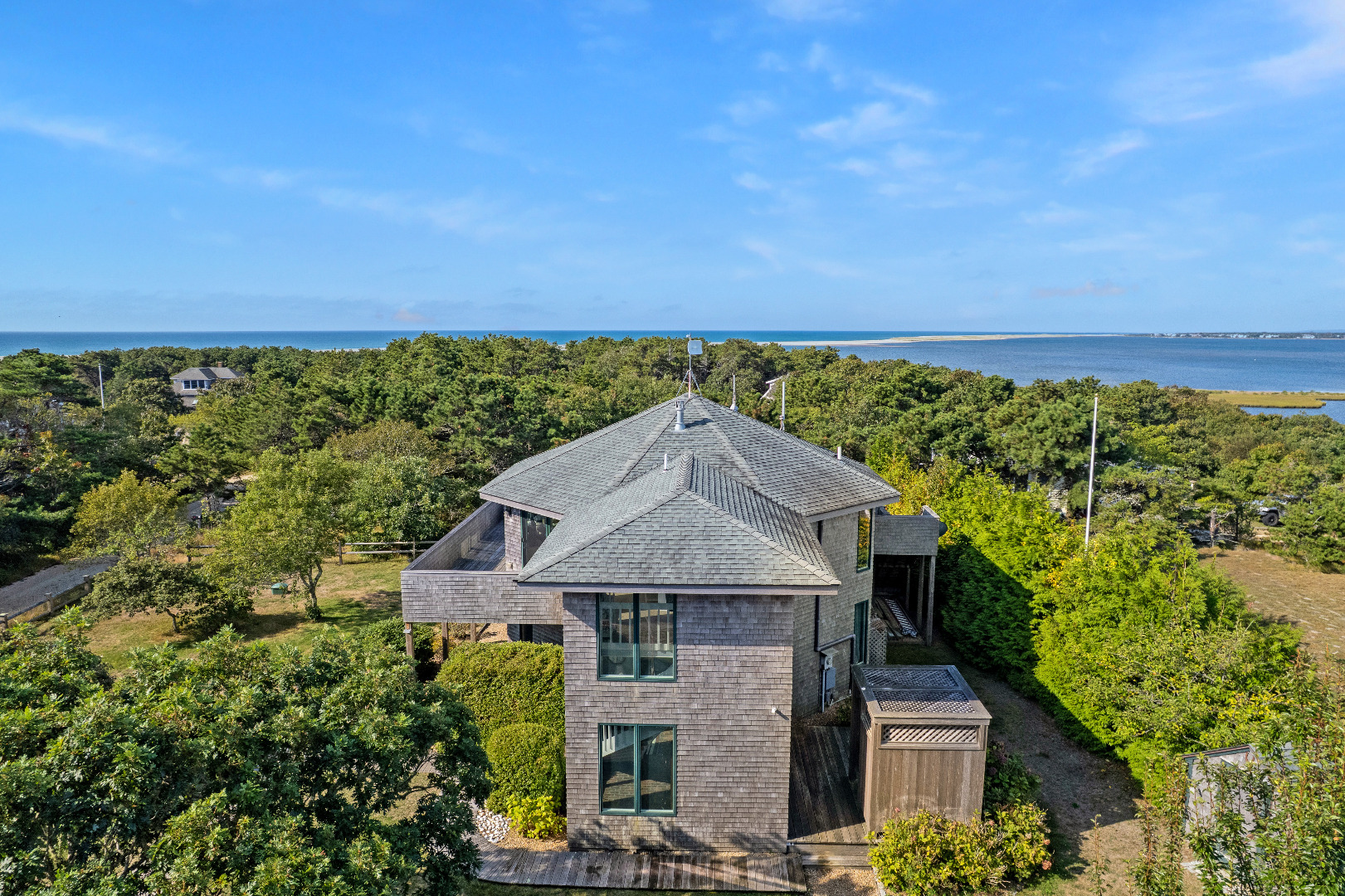 76 Washque Avenue Edgartown, MA 02539 - Photo 5 of 50 an aerial view of a house