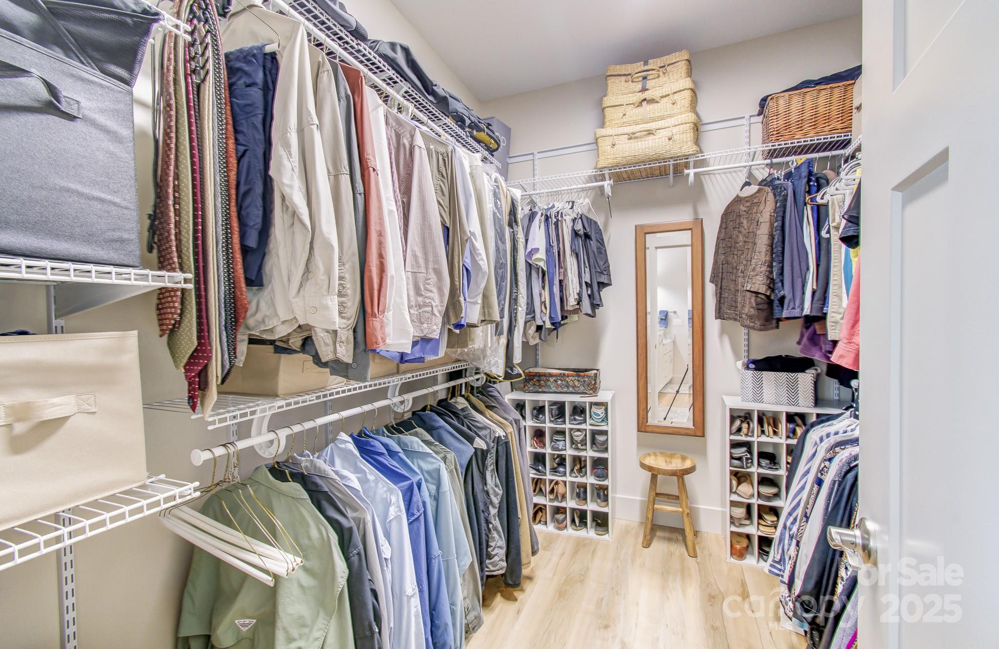 147 Majestic Ridge Road Mills River, NC 28759 - Photo 25 of 48 a view of walk in closet with clothes and shoes