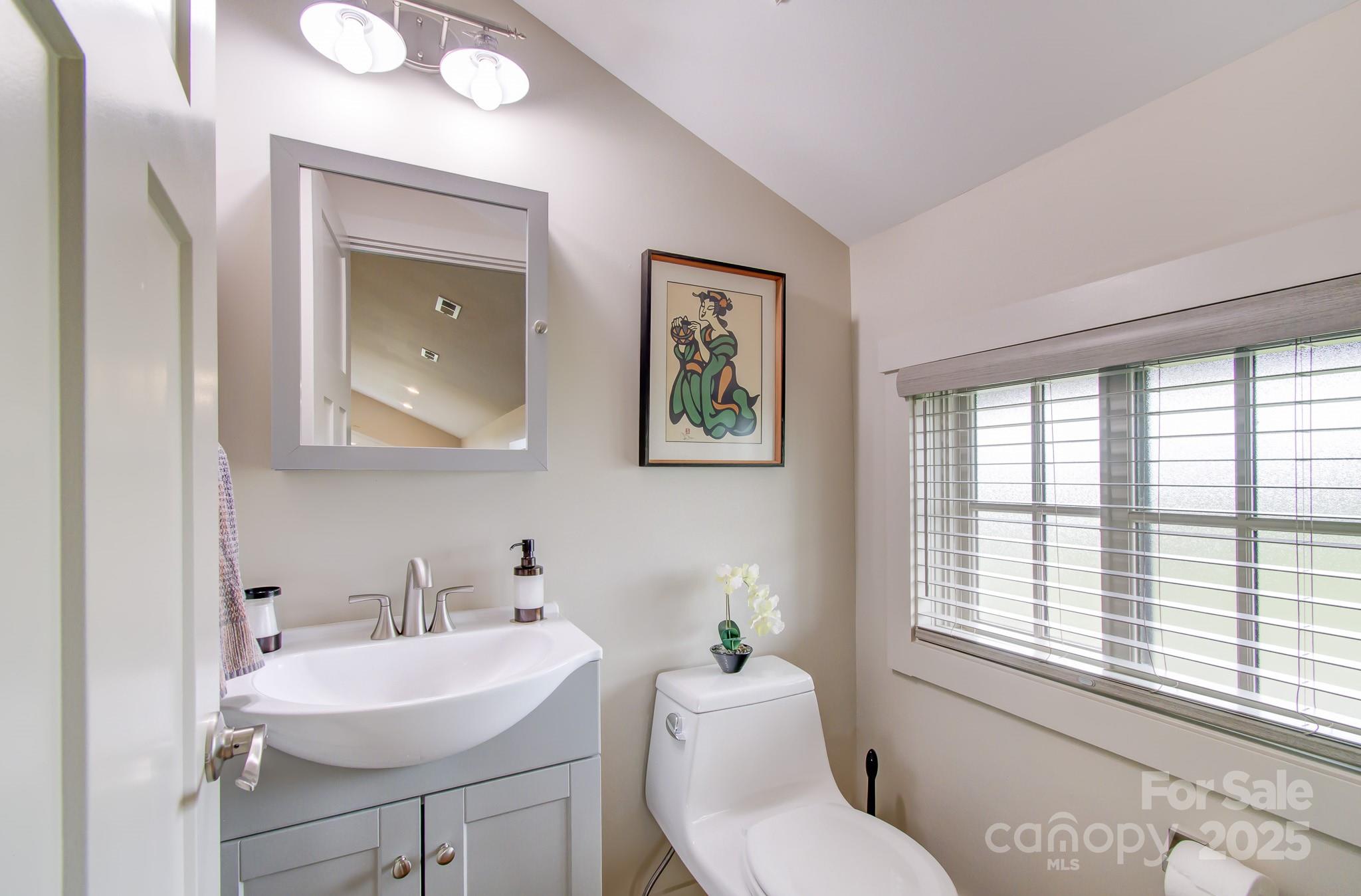 147 Majestic Ridge Road Mills River, NC 28759 - Photo 43 of 48 a bathroom with a toilet sink and mirror