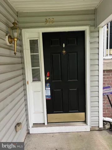 a view of wooden door