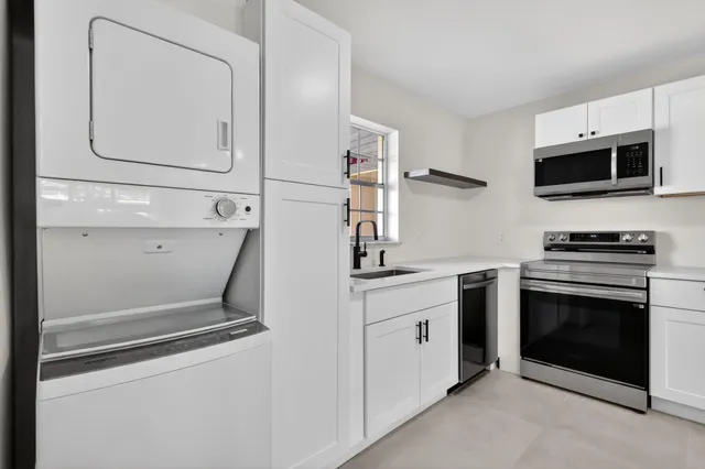 a sink with a window