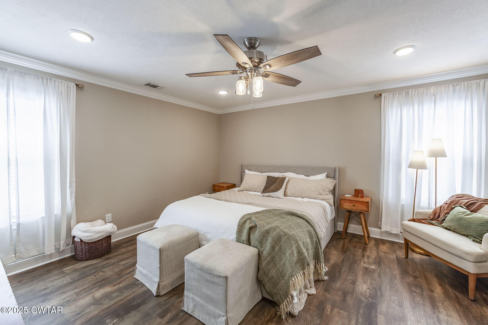 105 Fawn Ridge Lane Medina, TN 38355 - Photo 20 of 40 a bedroom with a bed and wooden floor
