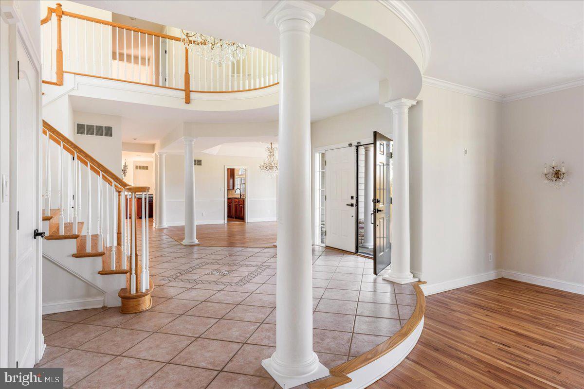 18 Todd Ridge Road Titusville, NJ 08560 - Photo 12 of 54 a view of a hallway with wooden floor and staircase
