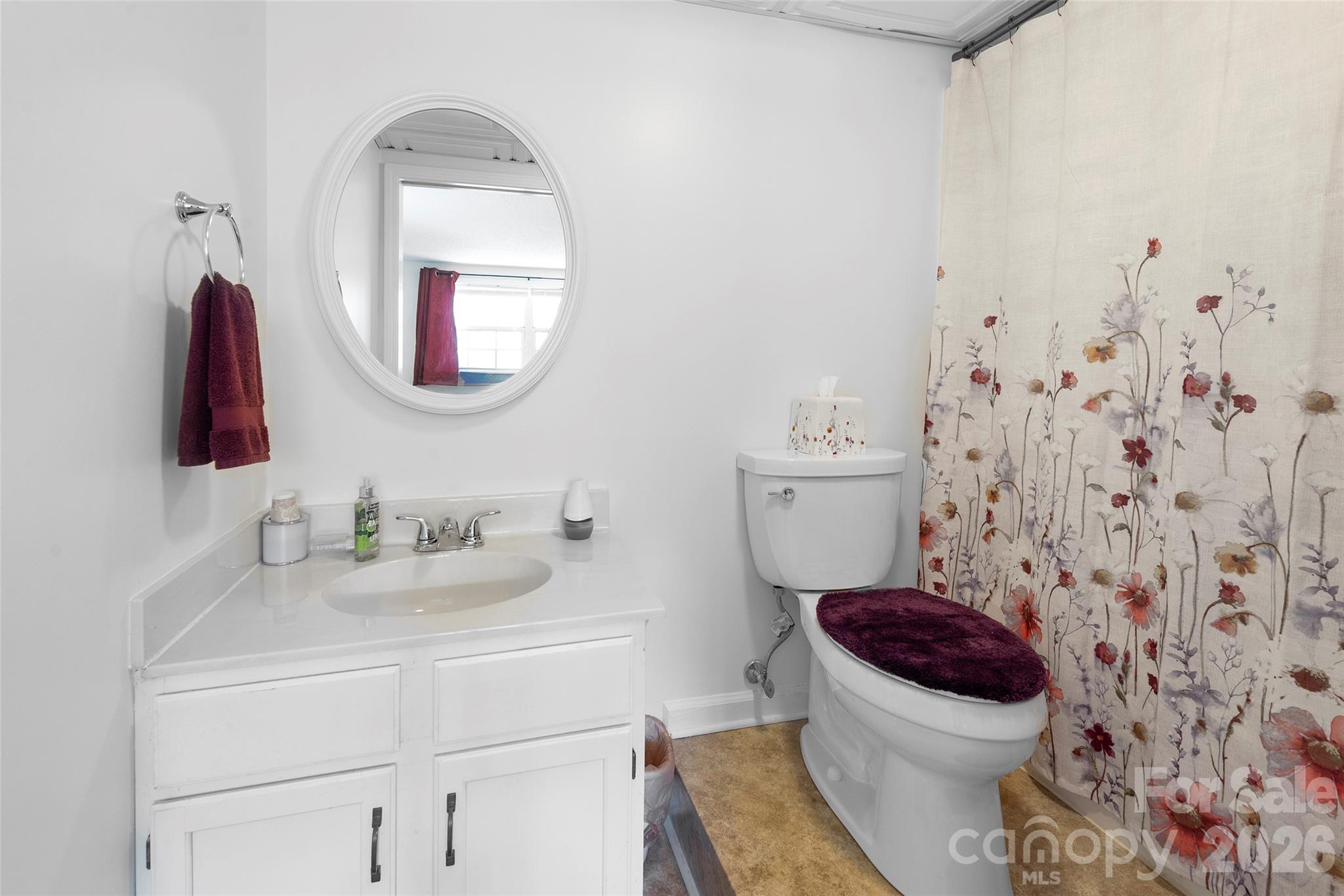 116 Lakeview Court Brevard, NC 28712 - Photo 27 of 43 a bathroom with a toilet sink and mirror