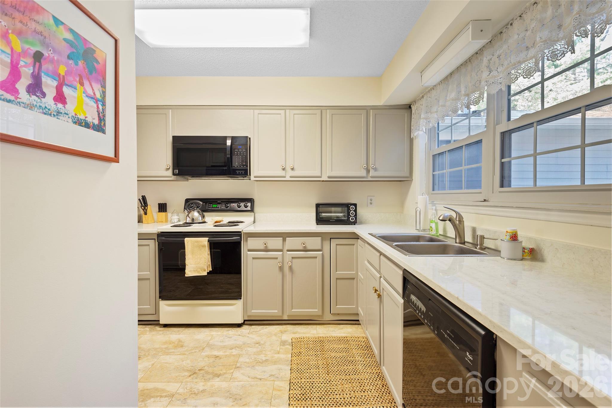 116 Lakeview Court Brevard, NC 28712 - Photo 6 of 43 a kitchen with stainless steel appliances granite countertop a sink and a stove top oven