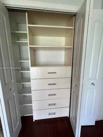 a view of walk in closet