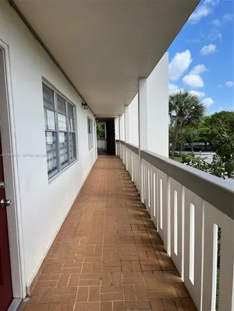 a view of a balcony