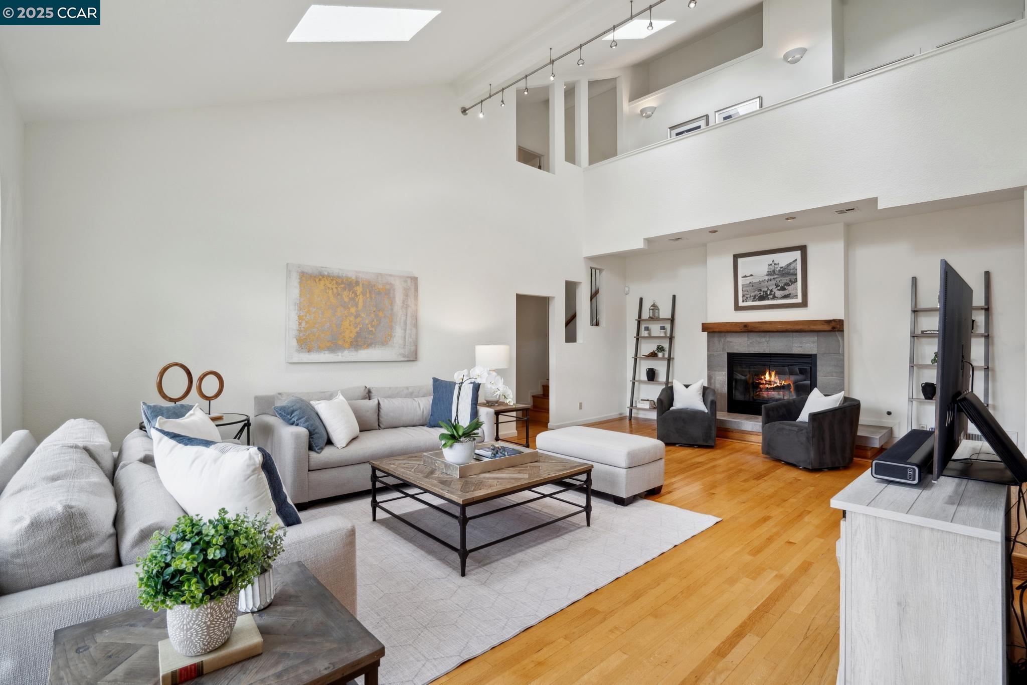 3555 Old Mountain View Drive Lafayette, CA 94549 - Photo 13 of 41 a living room with furniture fireplace and window