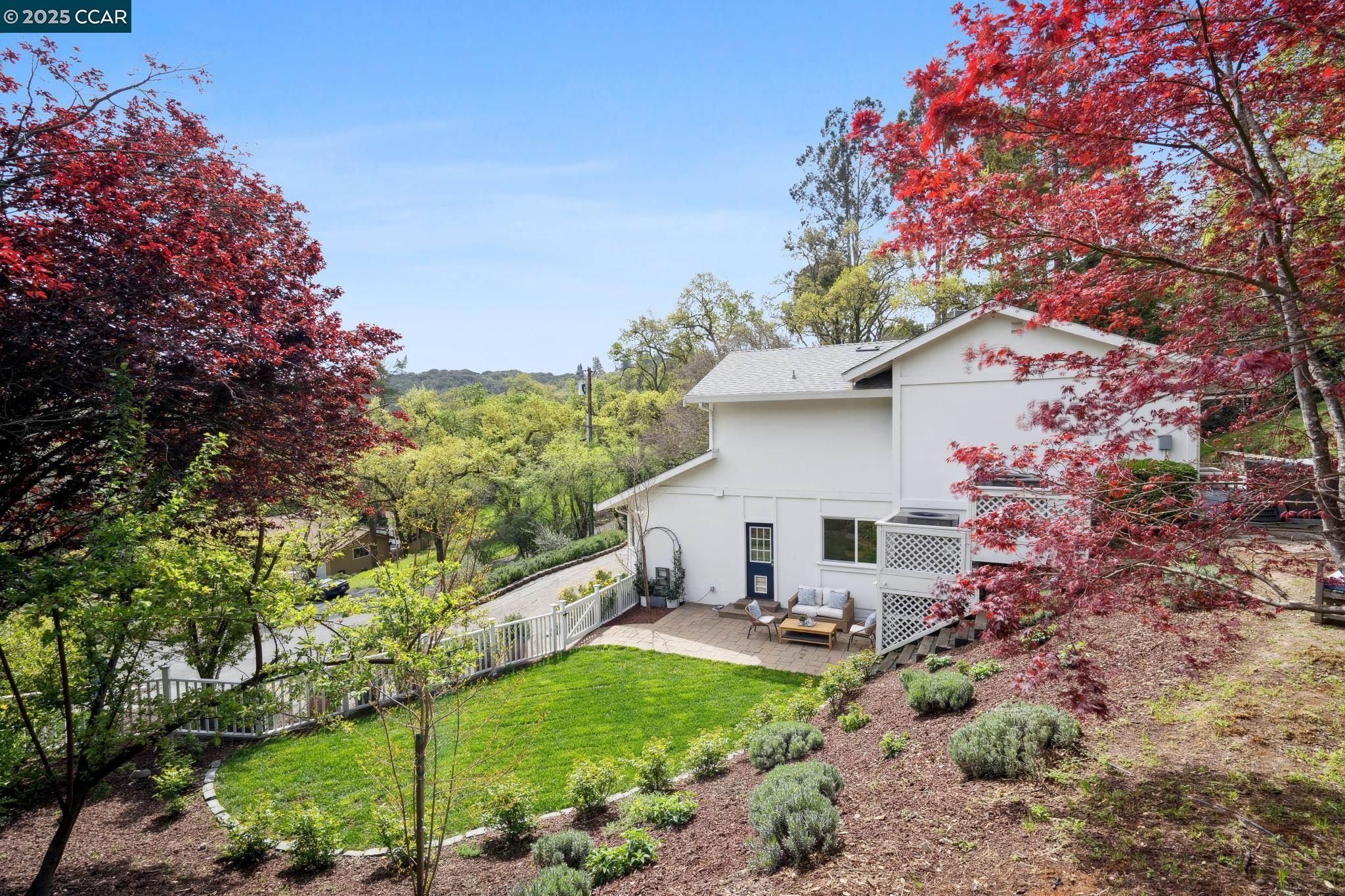 3555 Old Mountain View Drive Lafayette, CA 94549 - Photo 32 of 41 a front view of a house with garden