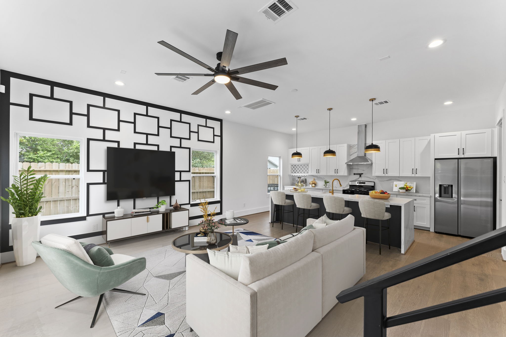 4303 Buck Street Houston, TX 77020 - Photo 1 of 28 Virtually staged living area.