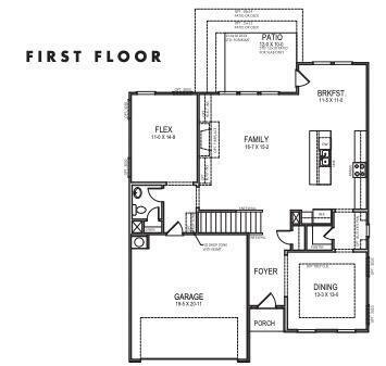 9158 Fuller Road, Unit 14 Chattanooga, TN 37421 - Photo 19 of 20 Wrigley D 1st Floor Plan