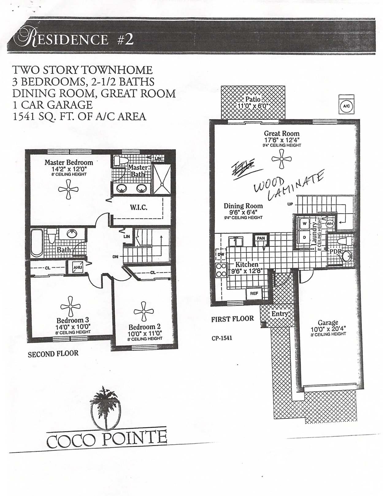 18182 Boca Way Drive Boca Raton, FL 33498 - Photo 17 of 17 Coco Pointe Floorplan JPEG