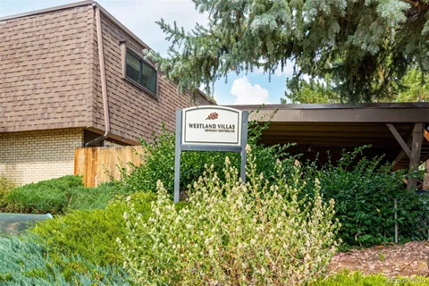 a view of a park with swings