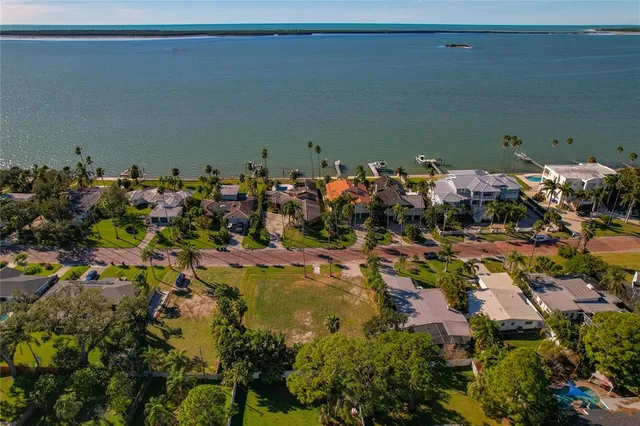 a view of a lake with lots of trees