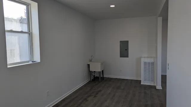 a view of hallway with window