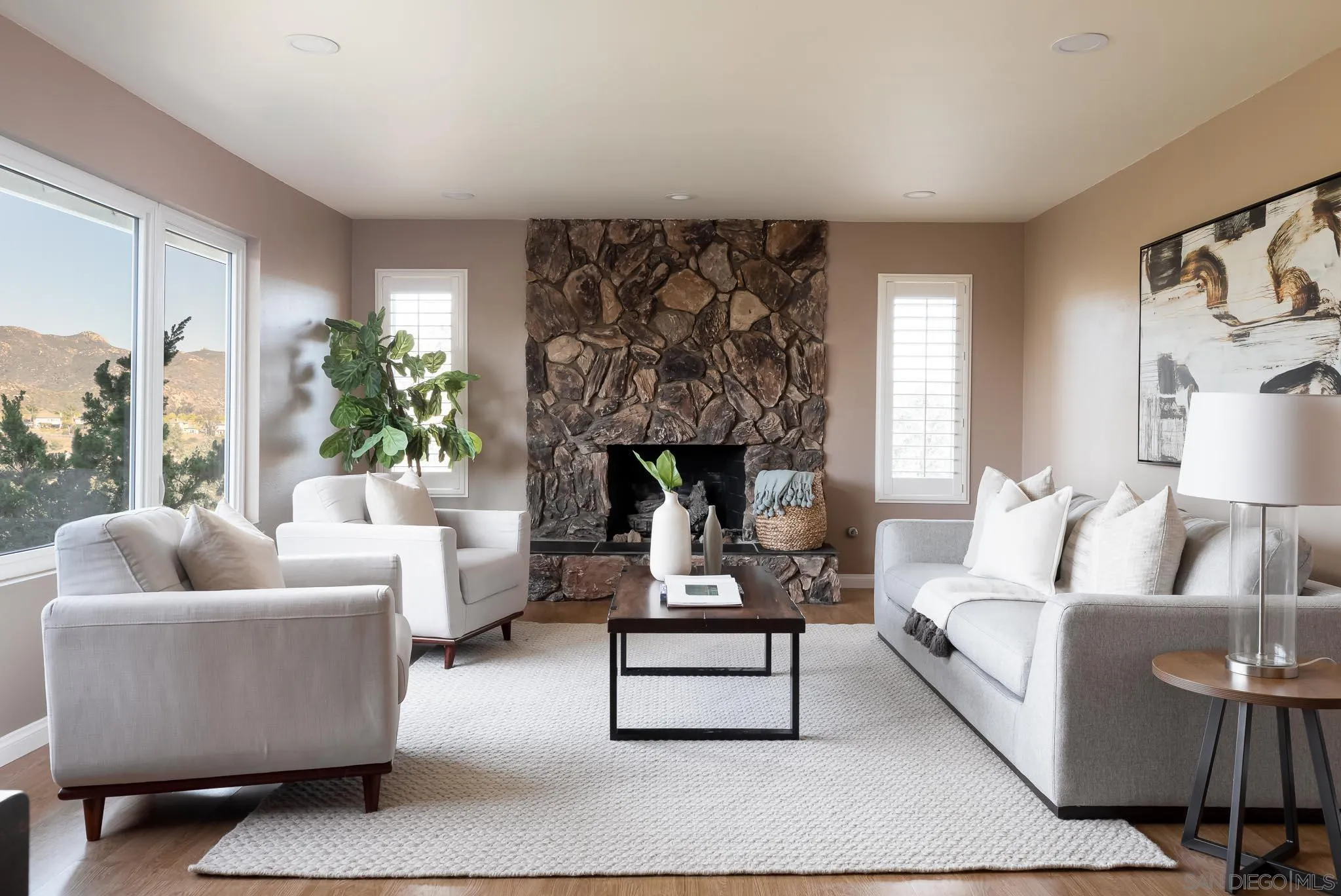 13995 Belvedere Drive Poway, CA 92064 - Photo 3 of 54 a living room with furniture and a fireplace