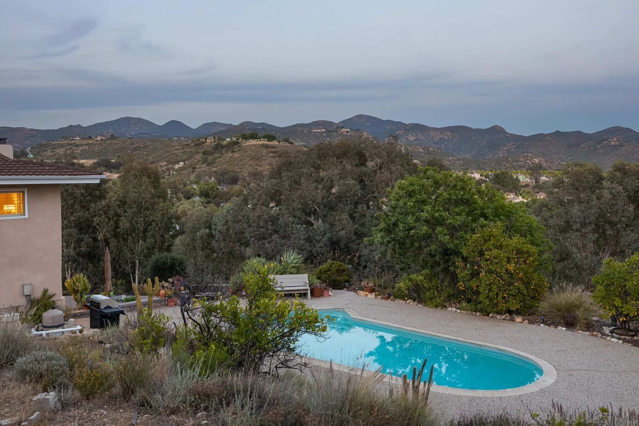 13995 Belvedere Drive Poway, CA 92064 - Photo 33 of 54 a view of a city with mountains in the background