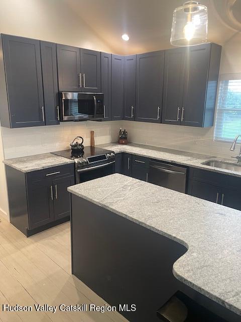 9580 Rte 9W Athens, NY 12015 - Photo 15 of 35 a kitchen with a sink and a refrigerator