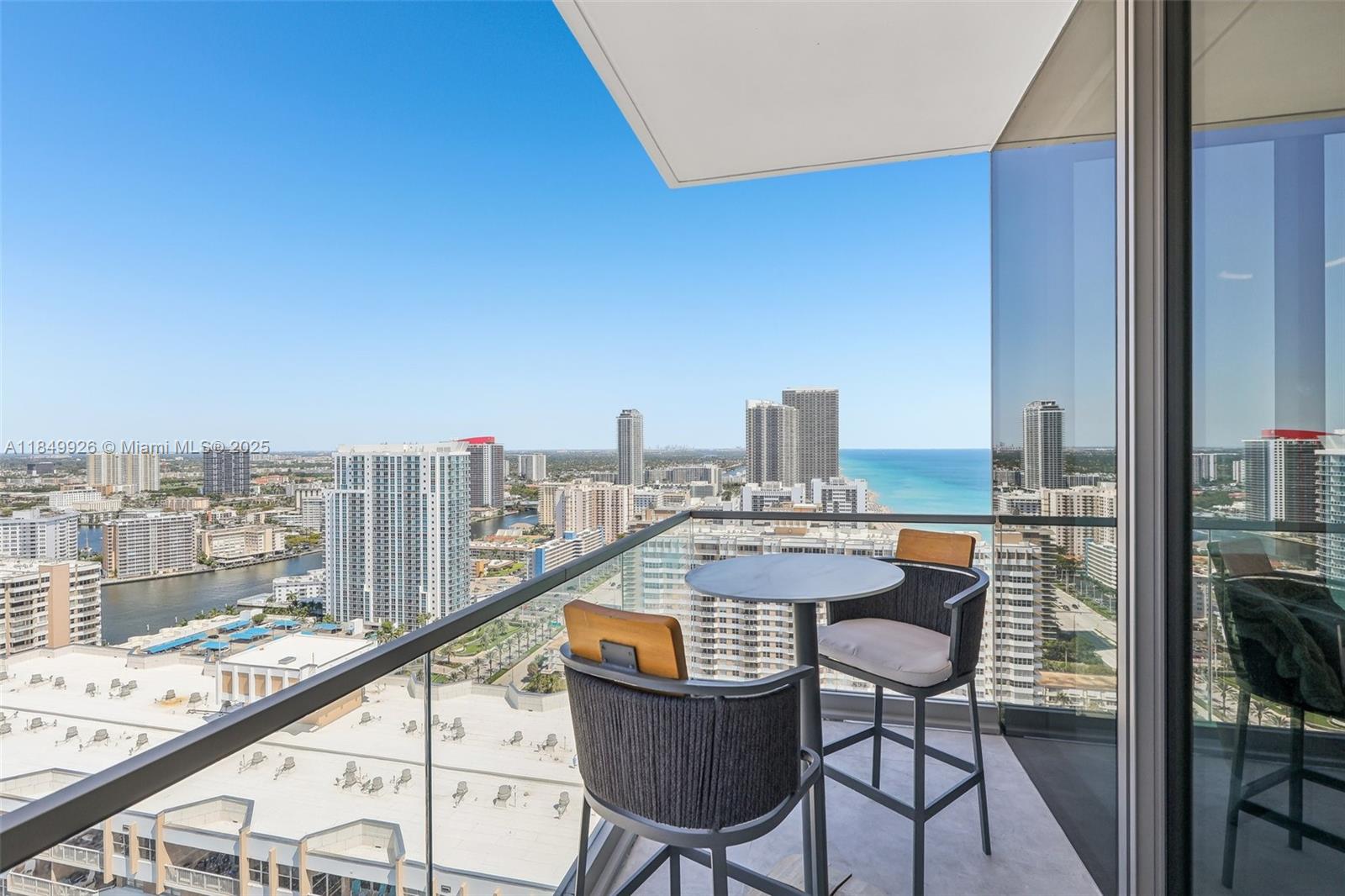 2000 South Ocean Drive, Unit 28A Hallandale Beach, FL 33009 - Photo 46 of 66 a view of a terrace with city view